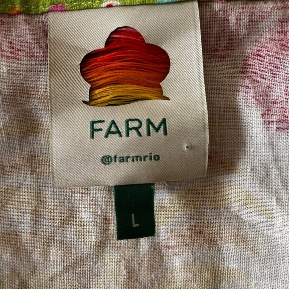 Farm Rio Queen of Fruits Tropical Kimono Jacket SZ‎ Lge Tie Beaded Tassel Fringe - Picture 10 of 16